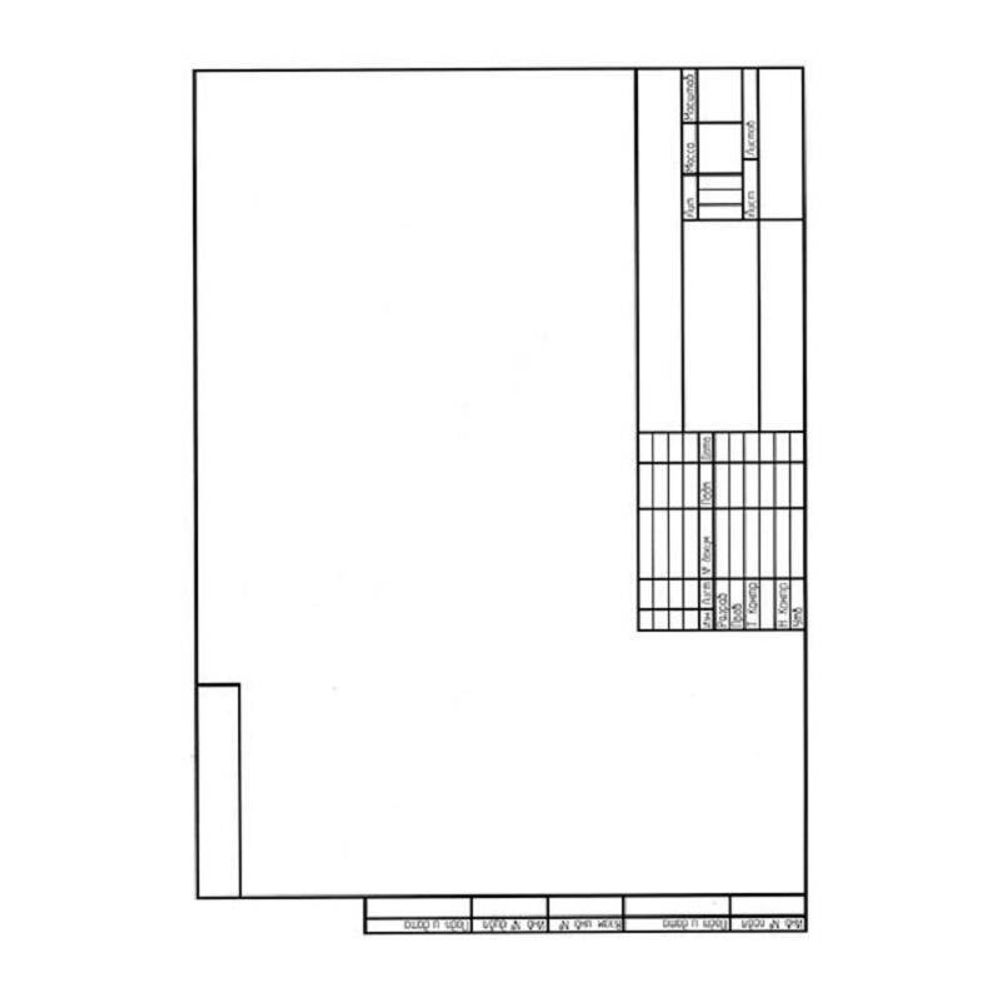 Папка для черчения А4, 10л, 180г/м2, Лилия Холдинг, горизонтальная с рамкой