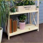 Стеллаж деревянный напольный Юск из массива сосны 5 полок