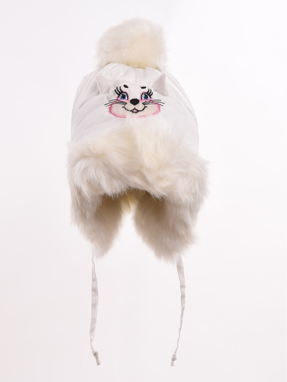 Шапка ушанка для девочки на иск.меху