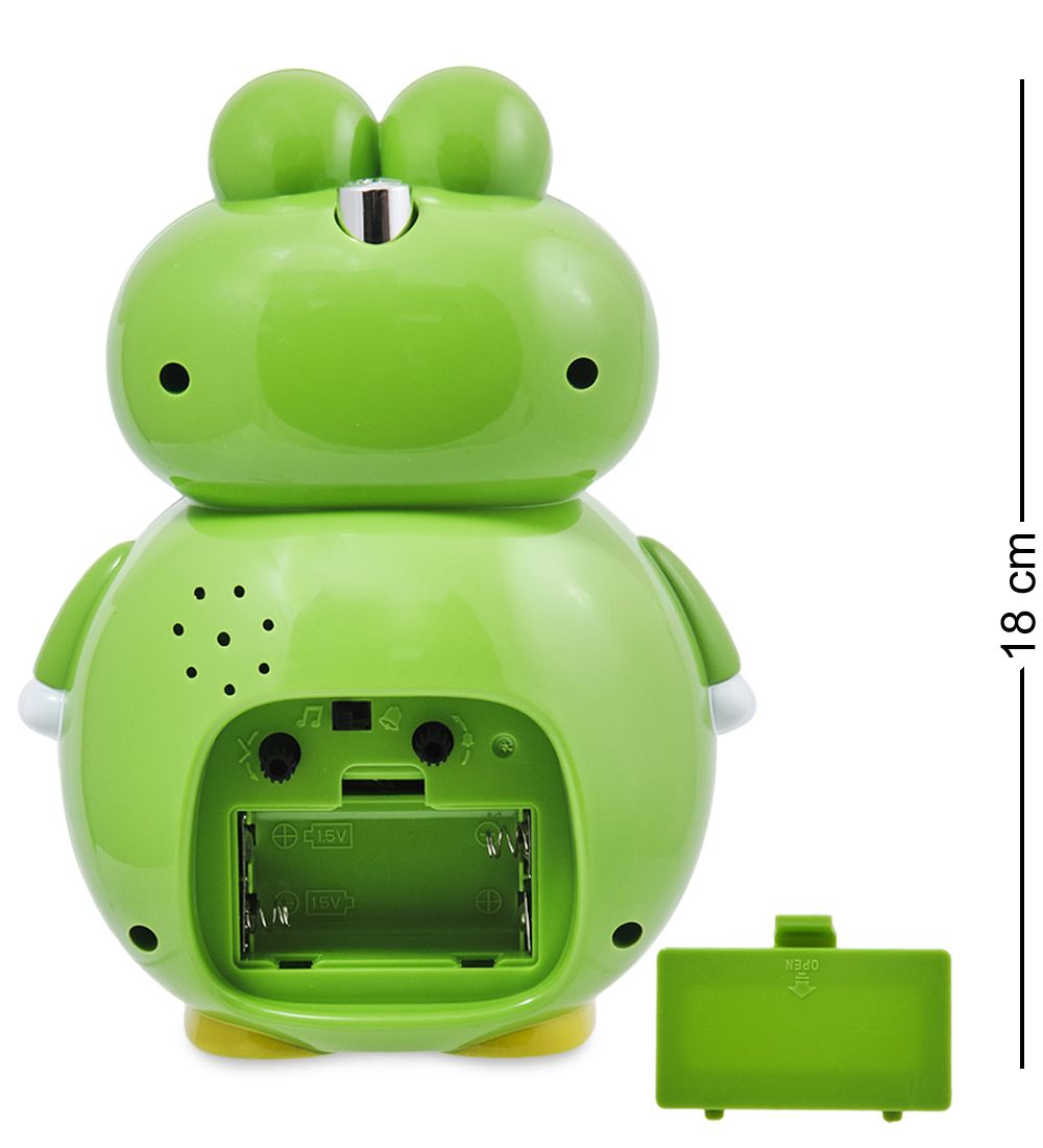 GAEM Art CL-06/1 Будильник «Лягушка» зеленый