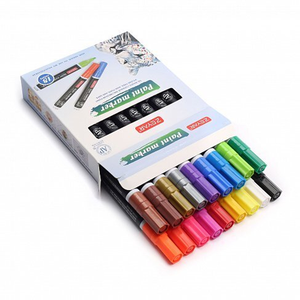 Набор маркеров Zeyar PAINT marker ZP-1501 - 18шт