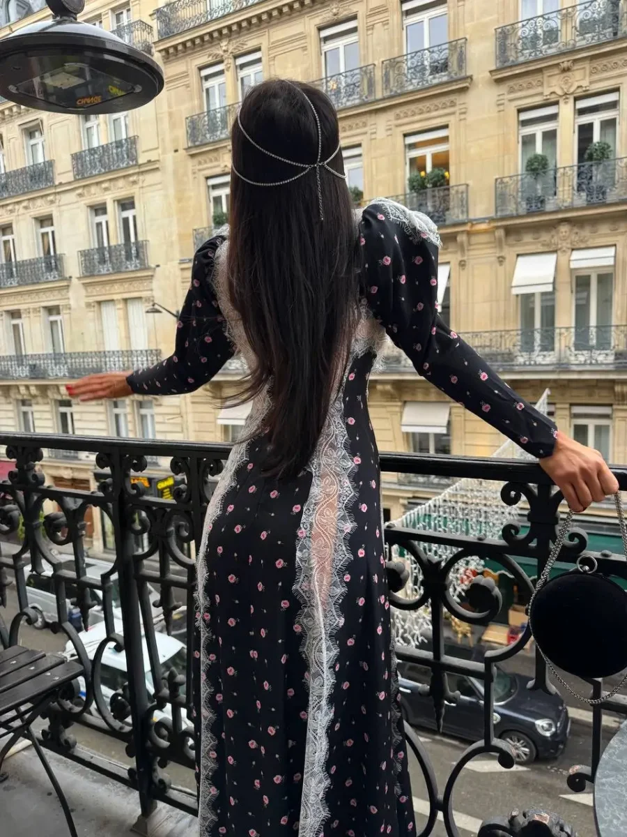 Платье Поцелуй Монмартра, Черный