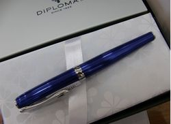 Перьевая ручка Diplomat Excellence A2 Skyline blue F 14 ct (D40215013) 4