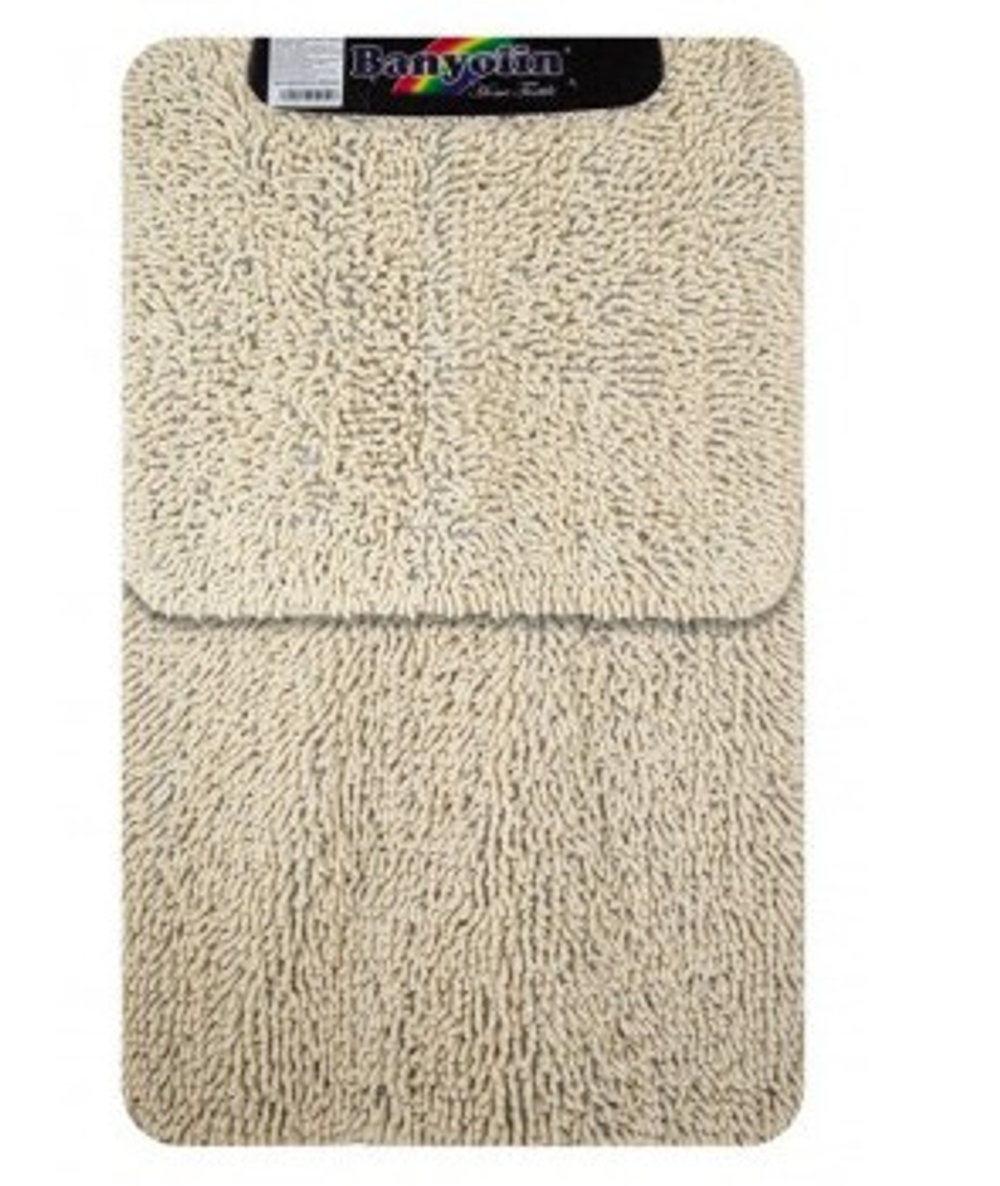 Коврик в ванную двойной САНАКС Moss 103 Кремовый 60*100+50*60 00405