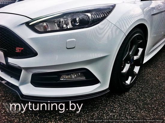 Сплиттер V.1 переднего бампера для Ford Focus ST MK3 FL