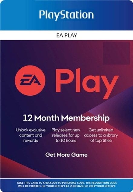 EA Play UA: 12-месячная подписка [услуга выкупа подписки в аккаунт PSN]