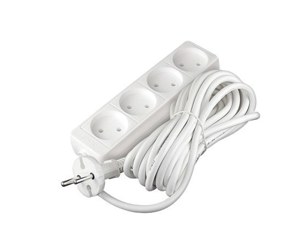 Удлинитель 4х7м без заземл. 10А IP20 2.2кВт ПВС Союз 481S-1407