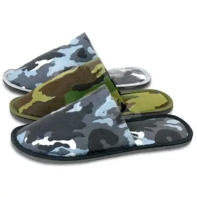 Тапочки домашние мужские «Хаки» верх камуфляж, подклад-бязь 42р