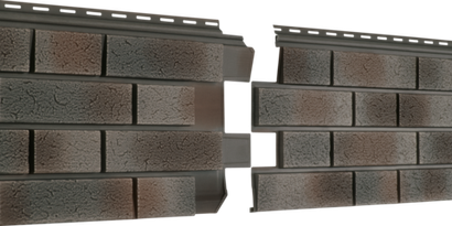 Фасадная панель Ю-Пласт Стоун-Хаус S-Lock Клинкер Нордик Пепел 1950х292мм 0.57м2