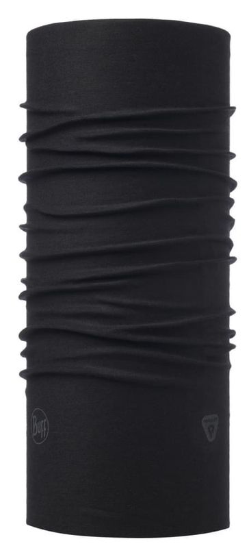 Тонкая зимняя бандана-трансформер Buff Solid Black Фото 1