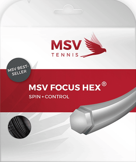 Теннисная струна MSV Focus HEX BK - 1.33 Set (12 м), арт. 4834