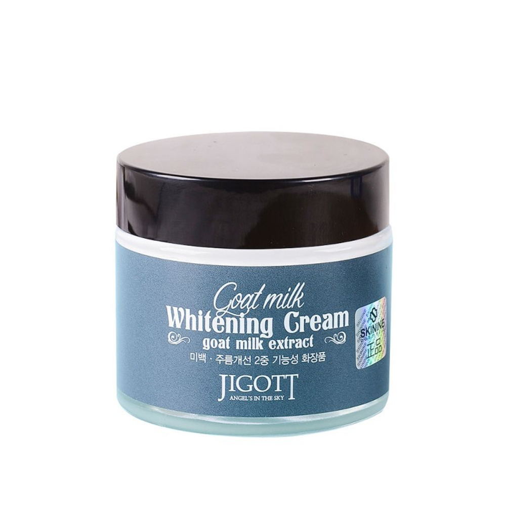 Крем для лица Jigott Whitening Cream Goat Milk Extract осветляющий с экстрактом Козьего молока 70 мл