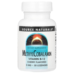 Source Naturals, Метилкобаламин, вишня, 5 мг, 30 пастилок