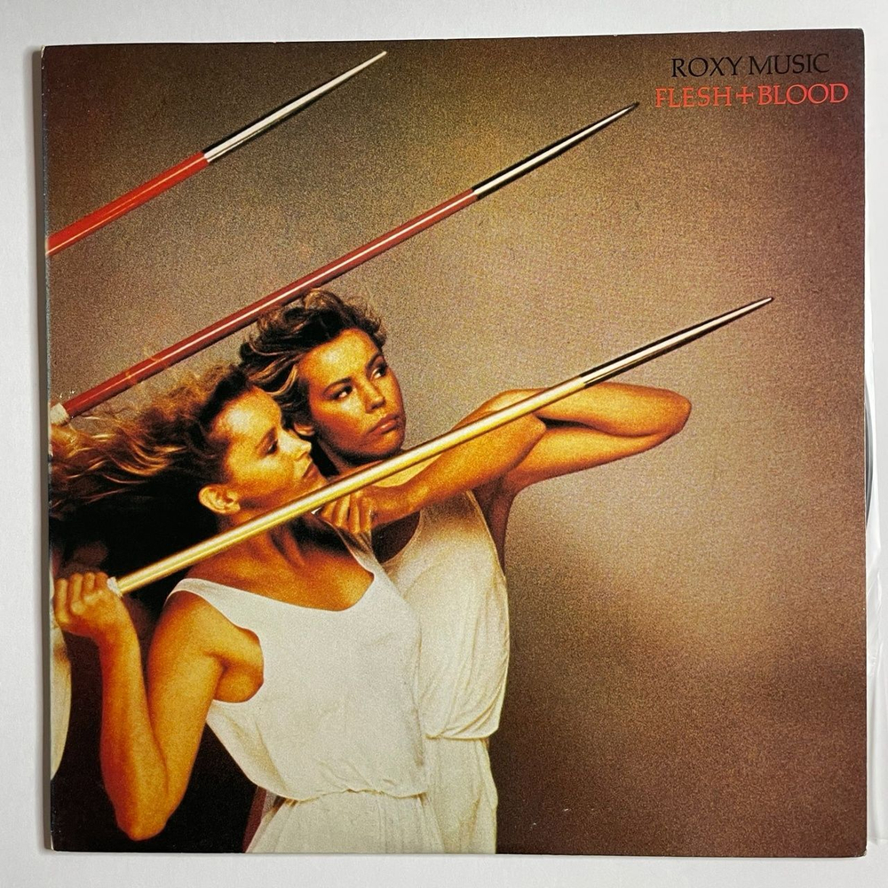 Винтажная виниловая пластинка LP Roxy Music Flesh and Blood (Japan 1980) (No Obi) No Strange Delight