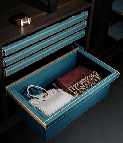 Глубокая корзина для хранения СЕРИЯ B (Морская волна)