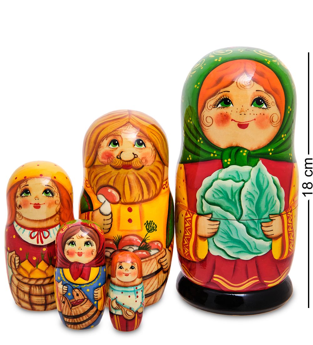 Народные промыслы МР-21/ 6-A Матрешка 5м «Семья»