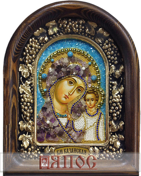 Икона Пресвятая Богородица Казанская бисер