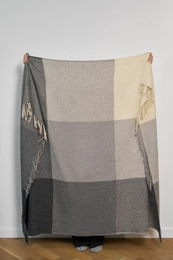 Плед Luxberry Woolen Серо-графитовый