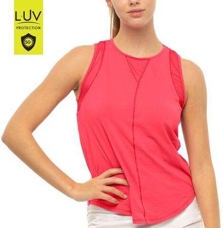Топ теннисный Lucky in Love Luv Chill Out Tank Women - coral crush