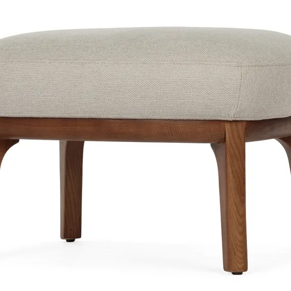 Оттоманка Malva 45х40 см, бежево-серая