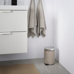 IKEA EKOLN  (ИКЕА ЕКОЛН)  -  Корзина для мусора, бежевая, 3 л