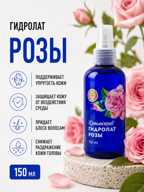 Гидролат Розы, 150 мл (4,12 б)