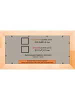 Рамка для постера и фотографий 20x60