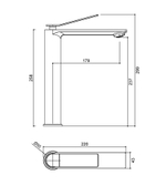 Смеситель для раковины Vincea Verse VBF-2VE2MB однорычажный, черный матовый