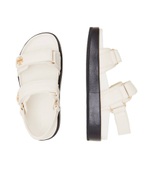 Кожаные босоножки kira sport TORY BURCH - белый(144328)