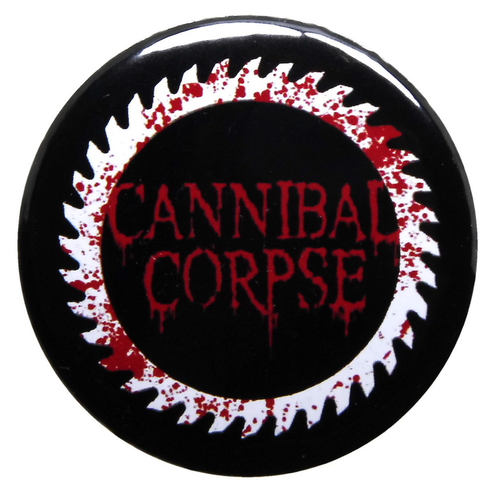 Значок металлический на булавке группы Cannibal Corpse