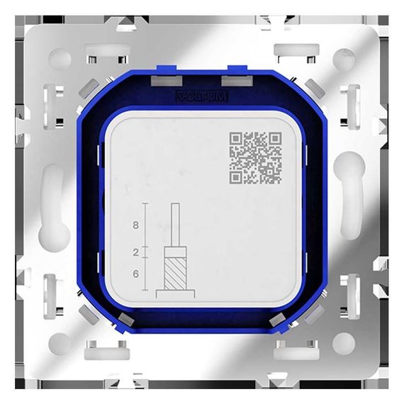 Розетка телевизионнная встраиваемая Voltum S70 оконечная TV+SAT, (кашемир) VLS060403