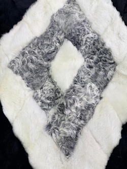 Покрывало меховое ковер из шкуры овчины