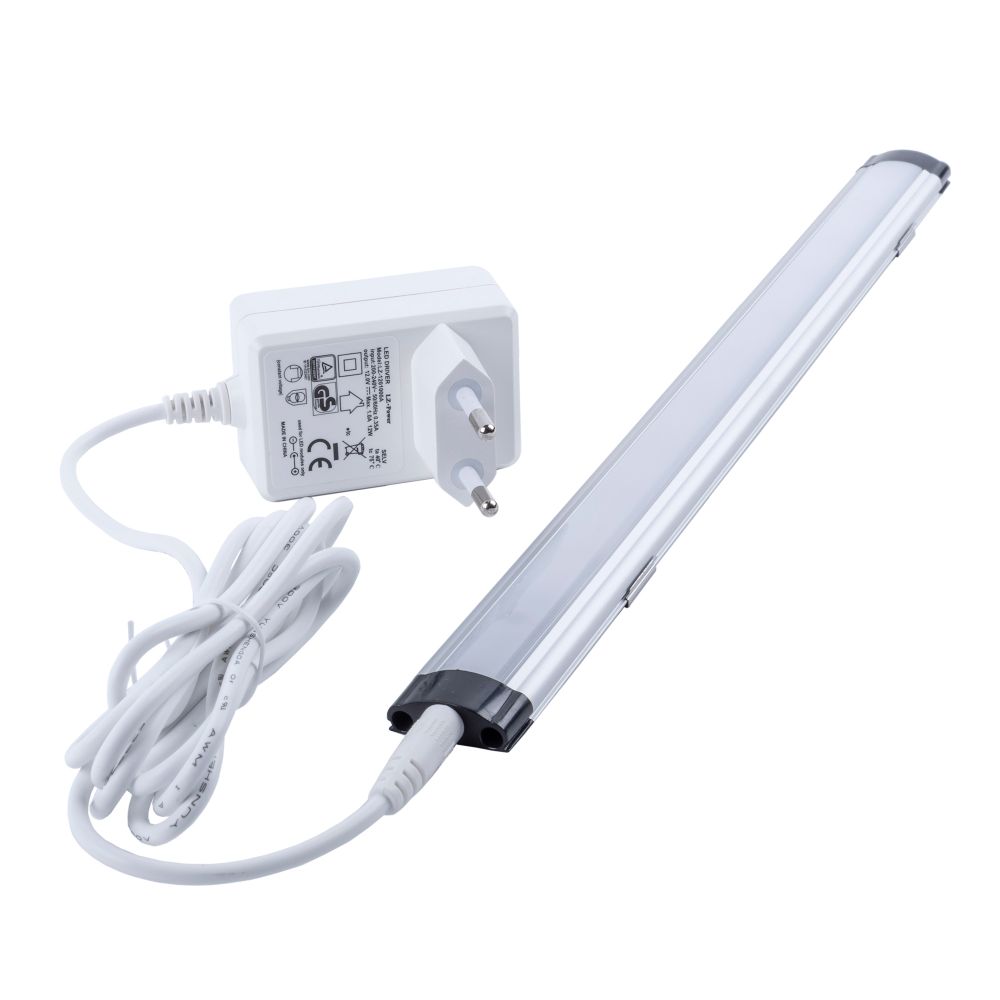 ULI-F48-3W-4500K SENSOR IP20 SILVER Светильник светодиодный для мебели. 300x25x9мм. 250Lm. ТМ Uniel