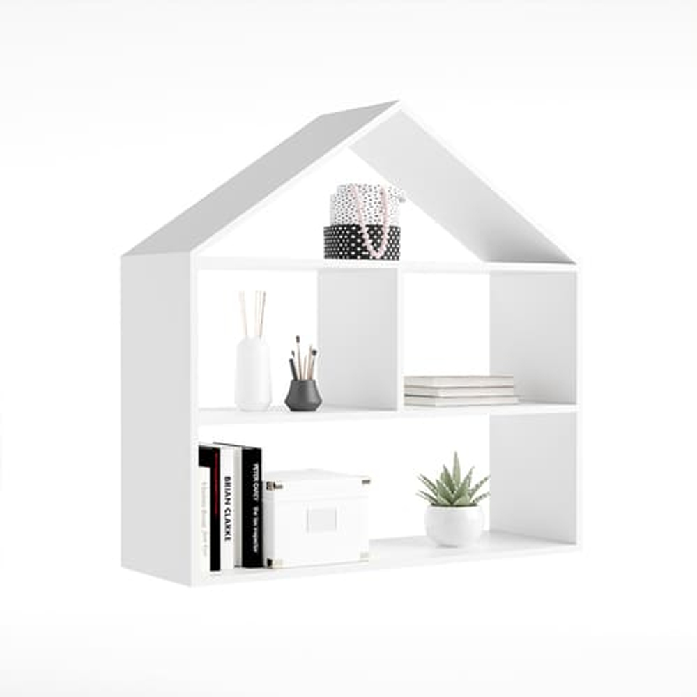 🏡 Стеллаж-полка «Теремок» — компактный, уютный, «по росту» ребёнку 🌱