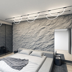 DK5327-BK Светильник для трека Air, серия Ray 3000 со светодиодом, ?22*L1000MM, 48V DC, 12W, RA?90, 360°, 3000K, IP20, черный, алюминий