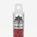 Японский бисер TOHO Round 15/0 (№25C), с внутренним серебрением, прозрачный