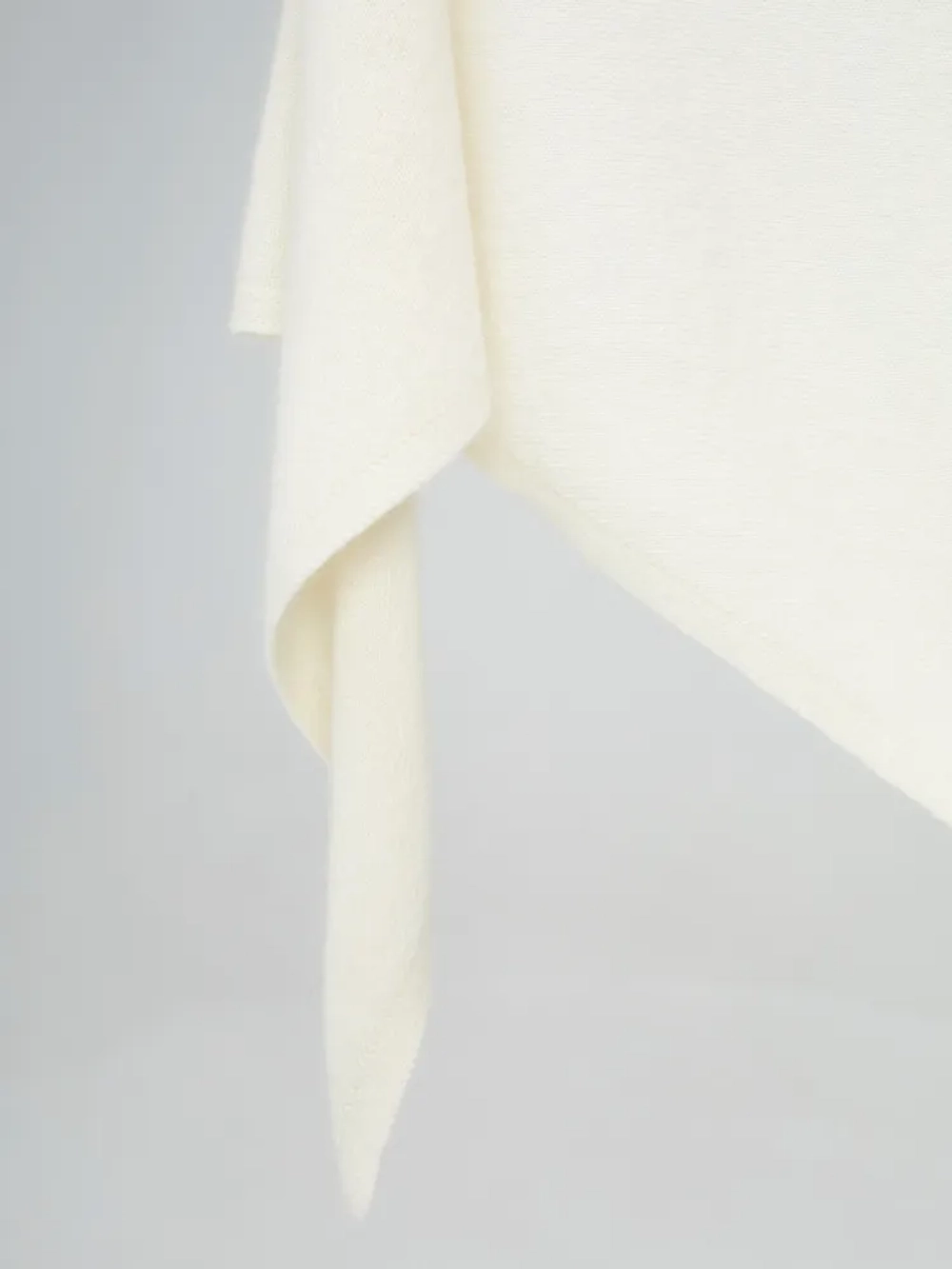 Оренбургский платок-косынка К820-02 экрю