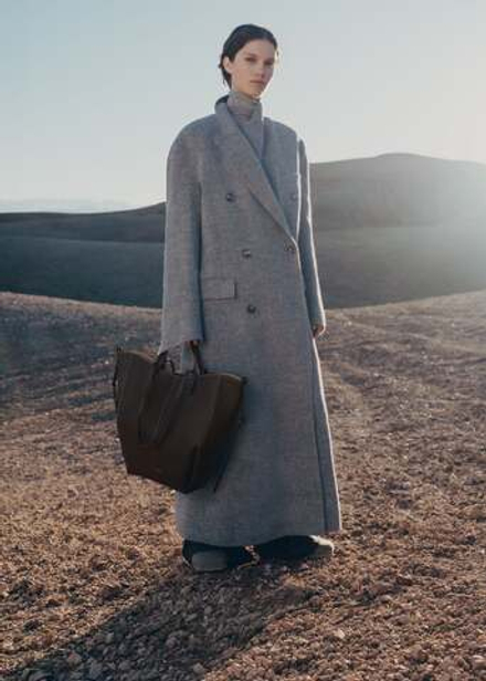 POLENE СУМКА CYME TOTE, ТЕМНО-КОРИЧНЕВЫЙ