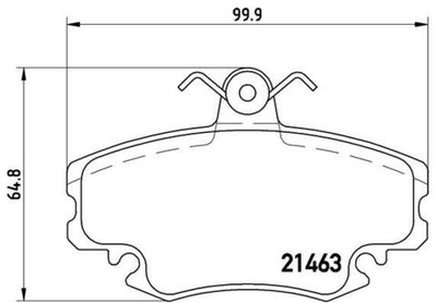 BREMBO - P68038-BRB - Brake Pad Set, disc brake