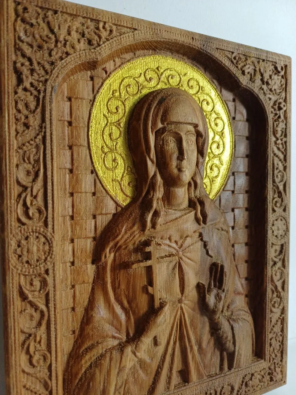 Освященная Икона Св. Татьяны Великомученицы 17.8х14см дуб