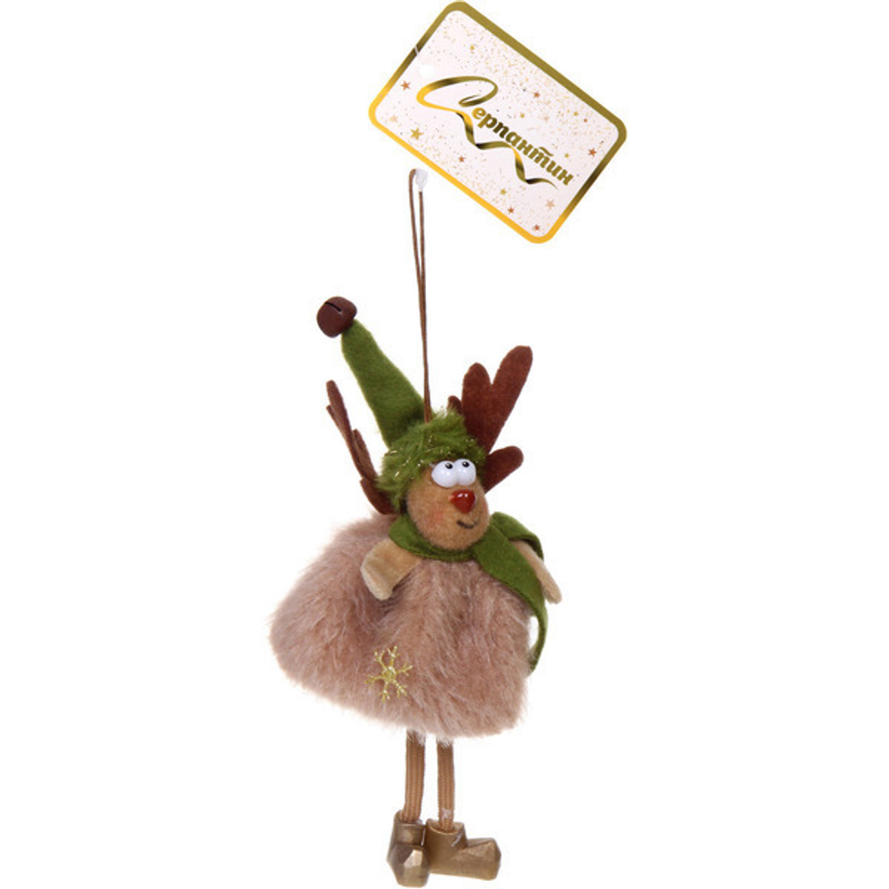 Подвеска «Олененок - Волшебные рога» 18 см (в асссортименте), Зеленый
