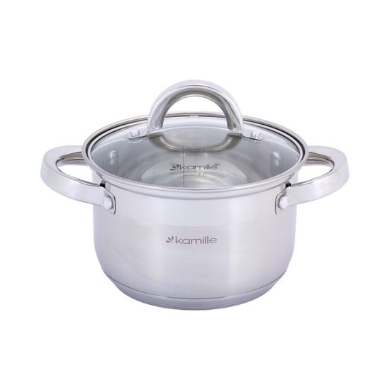 Набор кастрюль 12 предметов из нержавеющей стали Kamille KM-5640S