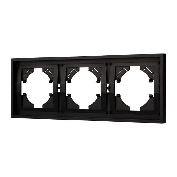 Рамка пластиковая FRM-TENDO-PL-3-BK Arlight 053844