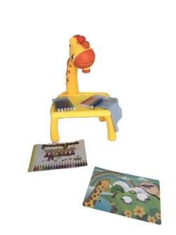 Доска для рисования Жираф с проектором (желтая)