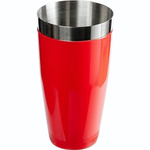 Стакан для шейкера «Бостон»;сталь нерж.,винил;0,75л;D=93,H=170мм;красный (Цвет: красный)