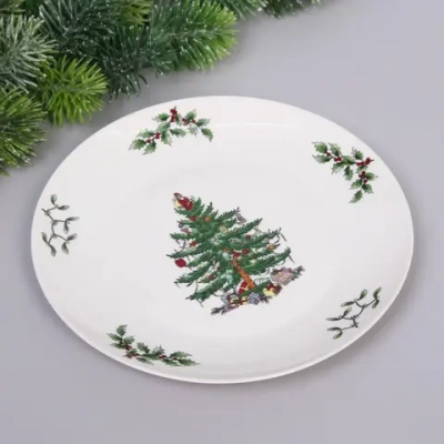 Тарелка керамическая «Ёлочка» 20,5*2см