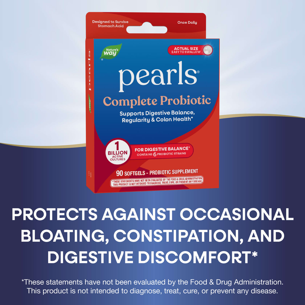 Nature's Way, Pearls®, комплекс пробиотиков, 1 млрд КОЕ, 90 капсул