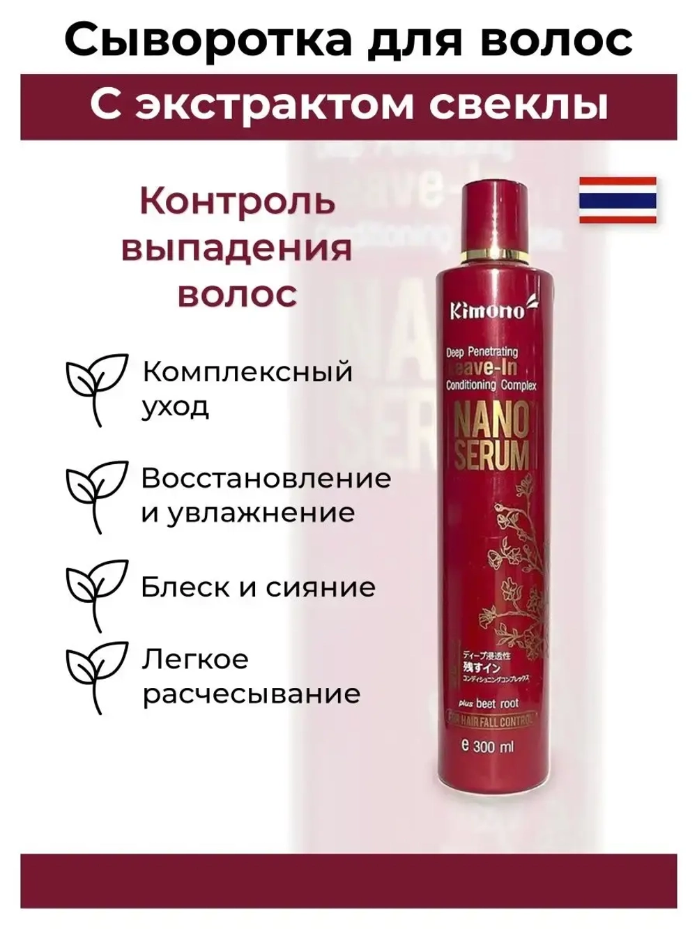 Профессиональная Нано Сыворотка для волос.