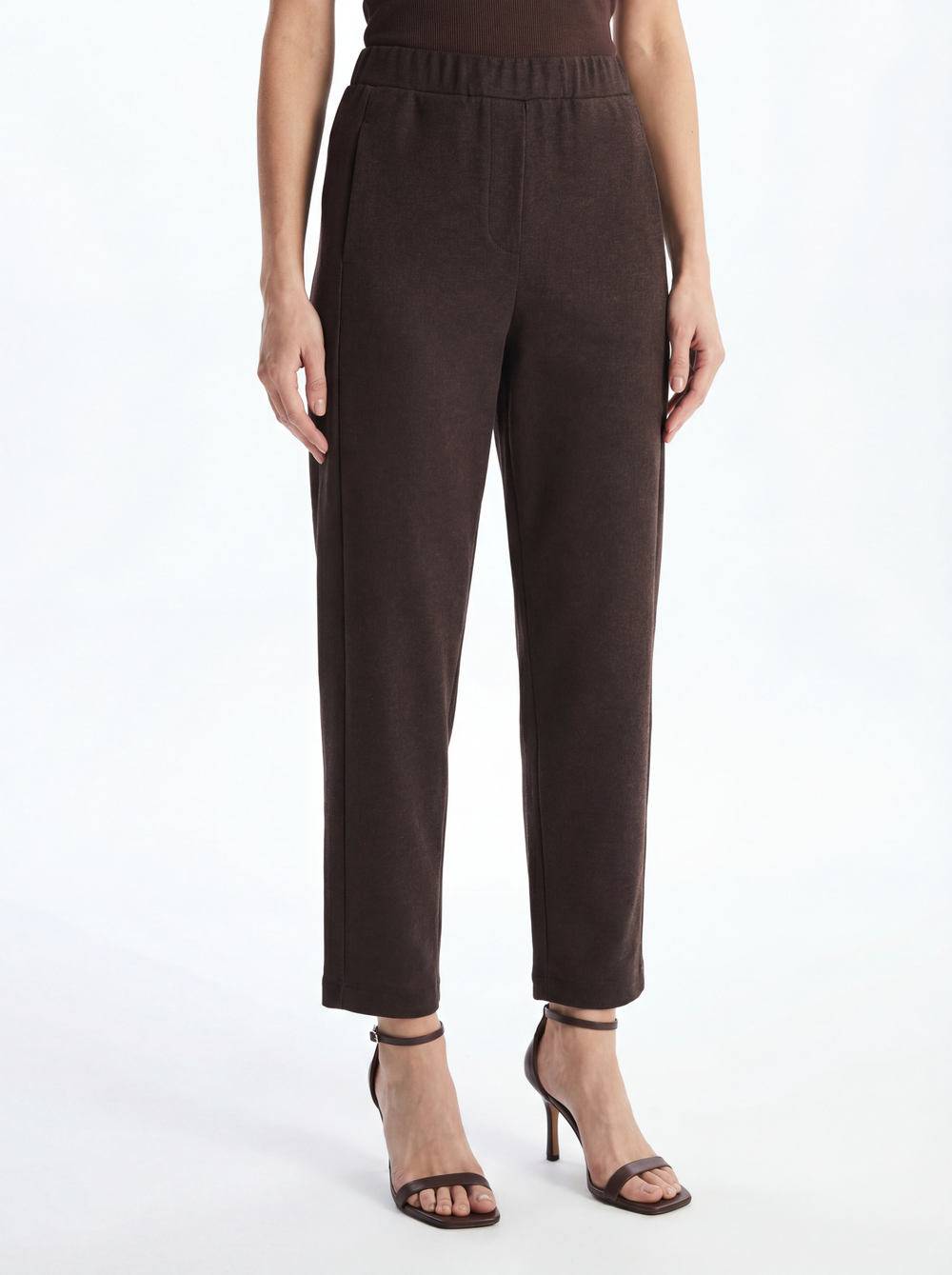 Костюм из шерстяного джерси Брук шоколад