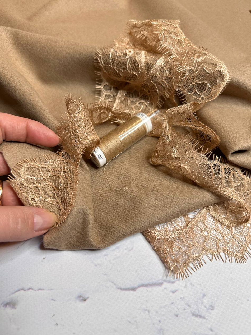 Костюмно-плательная однотонная шерсть (PENELOPE, 100%шерсть, Солнечный пепел, 150, 274 гр/м2)